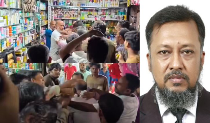 আওয়ামী লীগ সংশ্লিষ্টতার অভিযোগে দোকান মালিক সমিতির সভাপতিকে মারধর