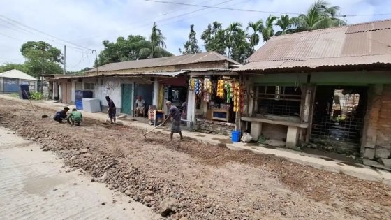 সৈয়দপুরে সাড়ে ৩১ কোটি টাকার সড়ক সংস্কার কাজে ধীরগতি