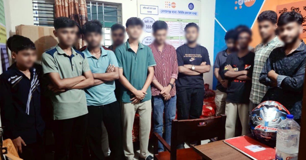 নোয়াখালীতে বিশেষ অভিযানে আটক কিশোর গ্যাংয়ের ৬৮ সদস্য